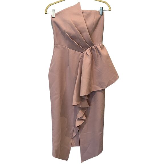 NWT ELLIATT Reception Cascade Ruffle Strapless Cocktail Dress Size XS - Picture 4 of 10